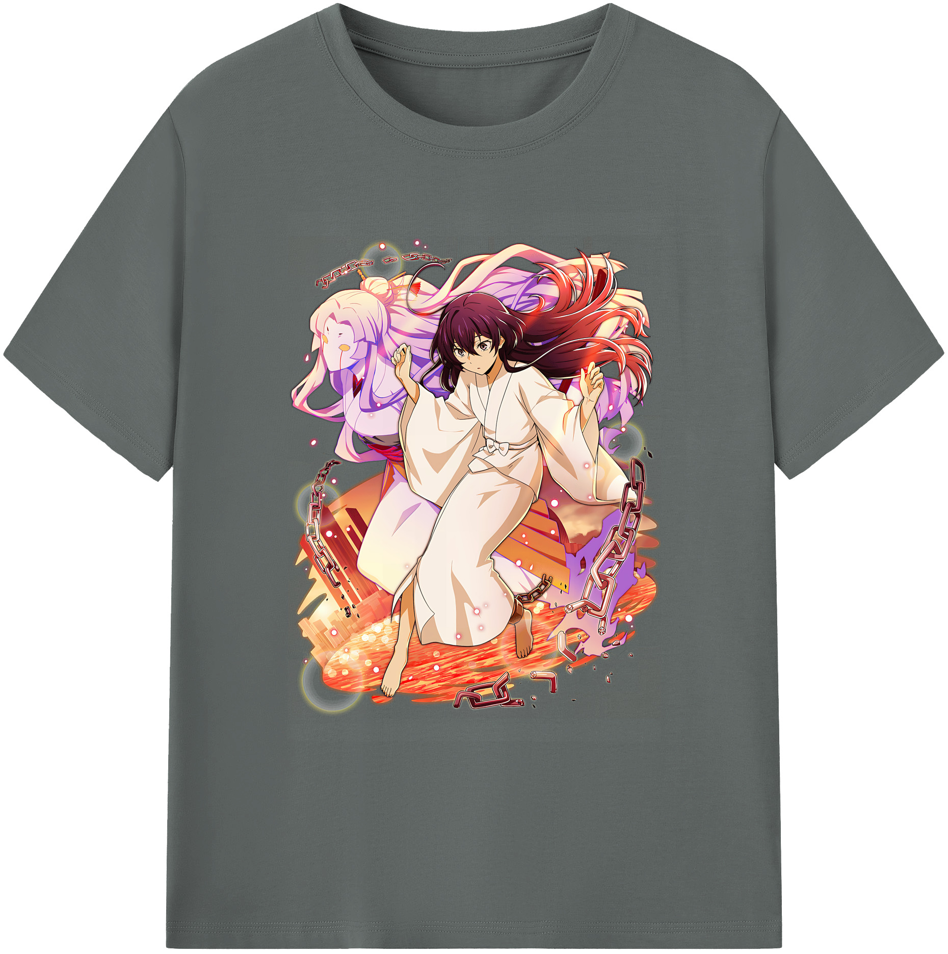（画像用） 文豪ストレイドッグス Bungo Stray Dogs 綿100％ メンズ半袖Tシャツ｜肌触りやわらか＆通気性